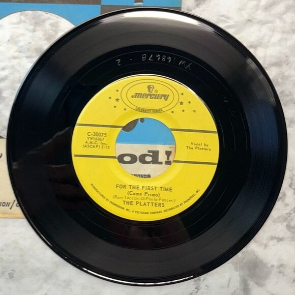 The Platters Twilight Time / For the First Time 45 Doo Wop Jukebox Mercury 30075 - Picture 6 of 6
